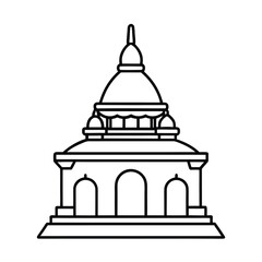 temple coloring page