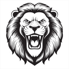 Stylized Lion Head Graphics: Roaring & Majestic Designs