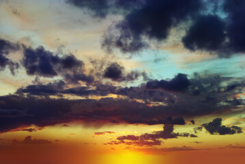 clouds in the sky