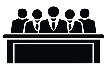 jury vector icon