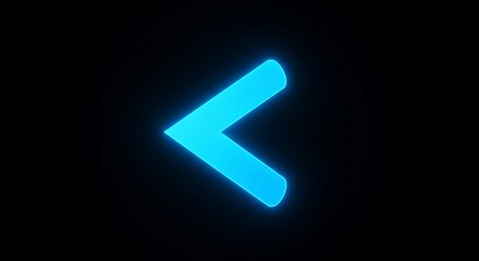 Back arrow with chevron left glow animation