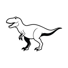 tyrannosaurus rex silhouette dinosaur Jurassic