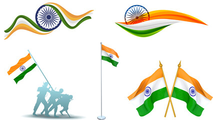 Indian Flag Illustration &ndash; 15 August National Pride Artwork