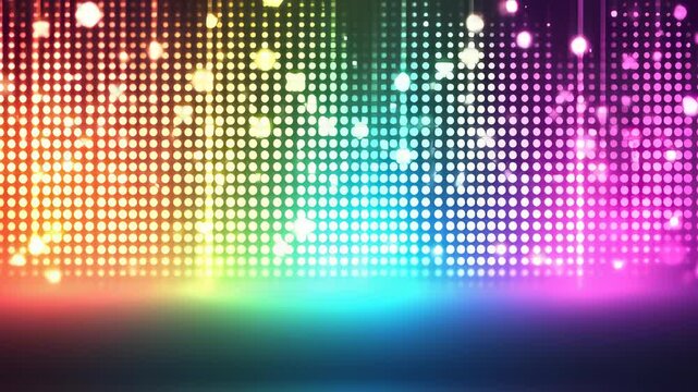 Energetic multicolored led wall flashing lights, ideal for nightclub dance stage backgrounds