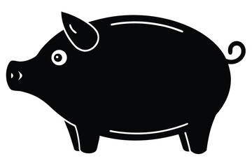 piggy bank vector icon