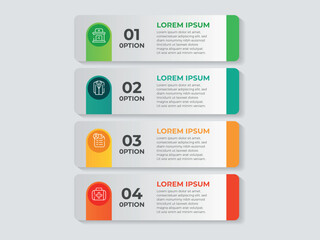 Timeline infographic design element and number options. Business concept with 4 steps. Can be used for workflow layout, diagram, annual report, web design. Vector business template for presentation.
