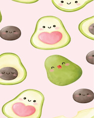 seamless pattern with vegetables