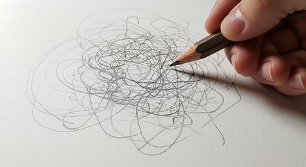 Edit pencil with paper scribble animation