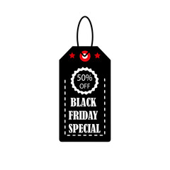A vector of Black Friday tag and design Art & Illustration