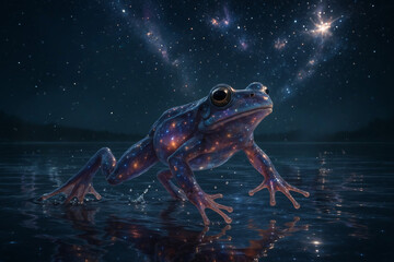 Cosmos Magic Frogs from the Other Dimension
