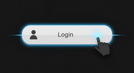 Login button hover animation with blue pulse effect