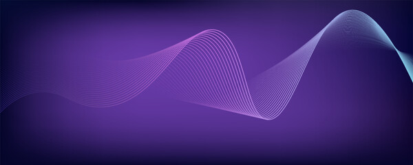 dark abstract background futuristic gradation curved lines and light particles