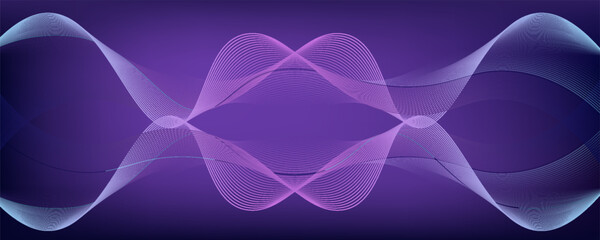 dark abstract background futuristic gradation curved lines and light particles