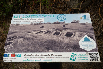 Tombes, Site archéologique, Le Sabel, Les Costes Gozon, Aveyron, 12, France