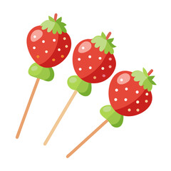 red and yellow lollipop