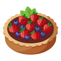 cake with strawberries