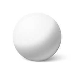 Black and White Ball with Proper Shadows, Reflection, Highlight, and Lighting. Illustration on a Transparent Background with Shadow.