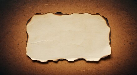 Aged Paper with Torn Edges on Dark Textured Background


