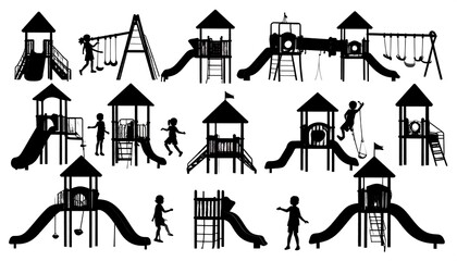 Playground silhouettes