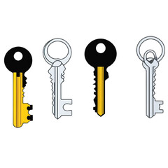 Abstract geometric shapes with vibrant color palette