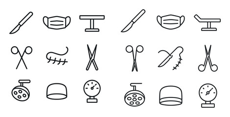 Surgical Tools Icons