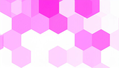 Obraz premium Abstract geometric background. Background with pink hexagonal shapes. 3d illustration. Background for business presentation