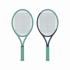 tennis racket and ball