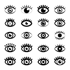 black and white icons