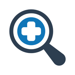 Fototapeta premium Health search icon