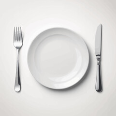plate and cutlery