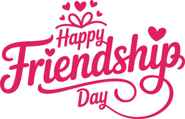 frirndship day typography 