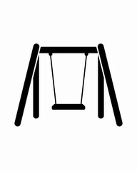 swing on a white background