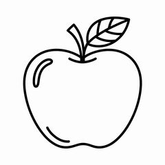 vector illustration of an apple