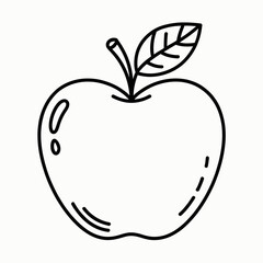 red apple vector illustration