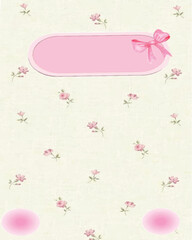 pink background with frame