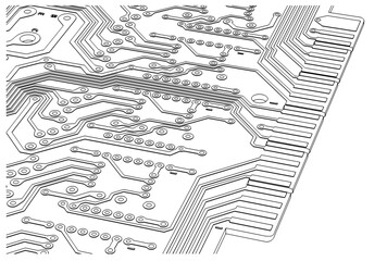 Circuit board close-up