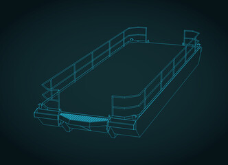 Heavy duty pontoon illustration