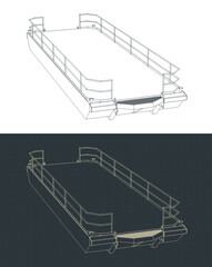 Heavy duty pontoon blueprints