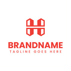 Letter H Home Logo, symbolizing comfort, stability, and modern living