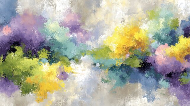 Vibrant Abstract Paint Strokes on Textured Background