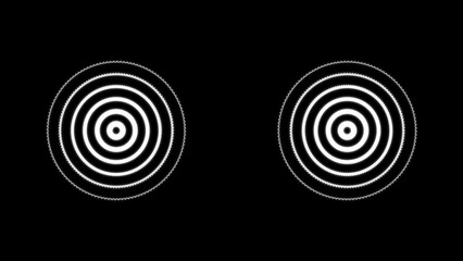 Radio wave signal looping. sound wave, wireless signal concept futuristic background.