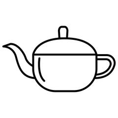 Teapot Kitchenware Vector Illustration