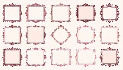 Elegant ornate picture frames