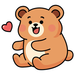 teddy bear and cute little bear. Brown teddy bear.