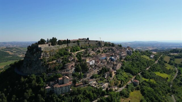 Civitella del Tronto is a hilltop village in the province of Teramo in Abruzzo, Italy, with its magnificent fortress. It is part of the Citt&agrave; Territorio-Val Vibrata union 