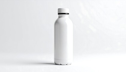 White insulated water bottle