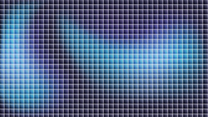 Pixel fractal glass gradient background with purple, pink and yellow blur colors and rippled chrome design. Ribbed lines wallpaper with fluorescent motion and iridescent flow. Vector illustration.