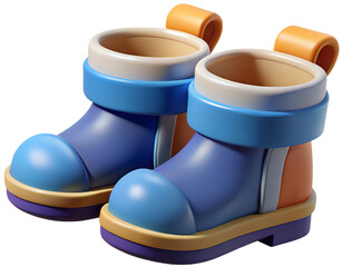 blue rubber boots generative ai