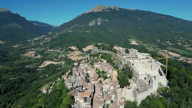 Civitella del Tronto is a hilltop village in the province of Teramo in Abruzzo, Italy, with its magnificent fortress. It is part of the Citt&agrave; Territorio-Val Vibrata union 