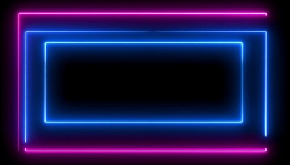 Neon rectangle frame (1)